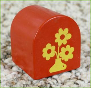 Lego® Duplo® Kostka 2x2 Zaoblená Červená - Váza s Květinami (Lego® Duplo®)