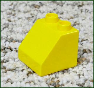 Lego® Duplo® Kostka 2x2 Zkosená Žlutá (Lego® Duplo®)
