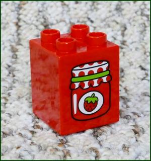 Lego® Duplo® Kostka 2x2x2 Červená - Jahodová Marmeláda (Lego® Duplo®)