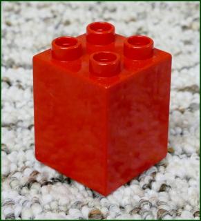 Lego® Duplo® Kostka 2x2x2 Červená (Lego® Duplo®)