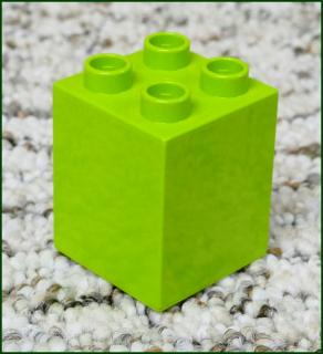 Lego® Duplo® Kostka 2x2x2 Limetka (Lego® Duplo®)