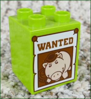Lego® Duplo® Kostka 2x2x2 Limetka Wanted (Lego® Duplo®)