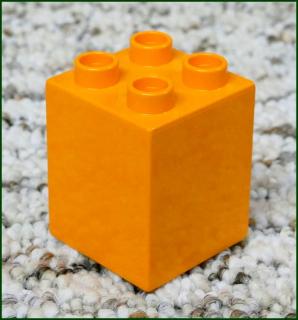 Lego® Duplo® Kostka 2x2x2 Oranžová (Lego® Duplo®)