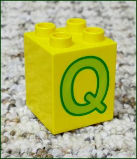 Lego® Duplo® Kostka 2x2x2 - Písmeno Q (Lego® Duplo®)