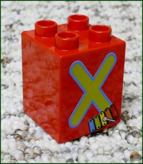 Lego® Duplo® Kostka 2x2x2 - Písmeno X (Lego® Duplo®)