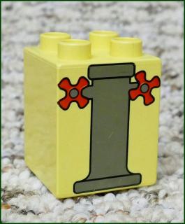 Lego® Duplo® Kostka 2x2x2 Světle Béžová - Hydrant (Lego® Duplo®)