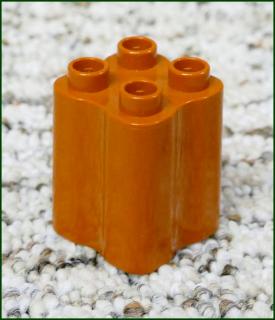 Lego® Duplo® Kostka 2x2x2 Tvarovaná Hnědá (Lego® Duplo®)