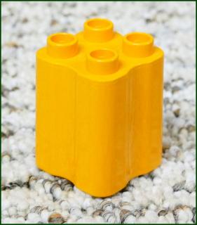 Lego® Duplo® Kostka 2x2x2 Tvarovaná Oranžová (Lego® Duplo®)