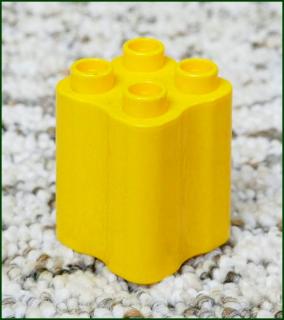Lego® Duplo® Kostka 2x2x2 Tvarovaná Světle Oranžová (Lego® Duplo®)