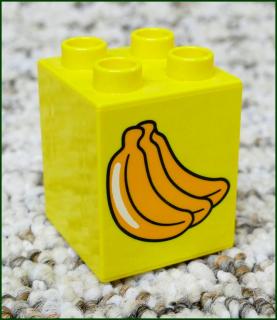 Lego® Duplo® Kostka 2x2x2 Žlutá - Banány (Lego® Duplo®)