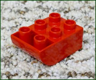 Lego® Duplo® Kostka 2x3 Zaoblená Invert - Červená (Lego® Duplo®)