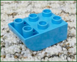 Lego® Duplo® Kostka 2x3 Zaoblená Invert - Světle Tyrkysová (Lego® Duplo®)