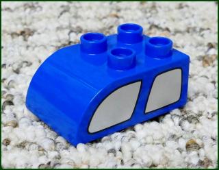 Lego® Duplo® Kostka 2x3 Zaoblená Modrá - Dvojité Okno Auta (Lego® Duplo®)