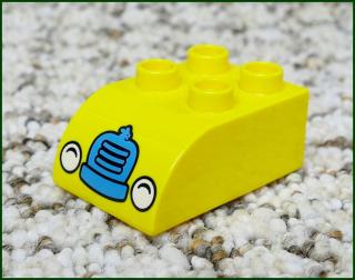 Lego® Duplo® Kostka 2x3 Zaoblená Žlutá - Maska se Světly (Lego® Duplo®)
