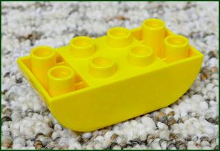 Lego® Duplo® Kostka 2x4 Zaoblená Invert - Žlutá (Lego® Duplo®)