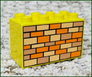 Lego® Duplo® Kostka 2x4x2 Žlutá - Vysoká Zeď (Lego® Duplo®)