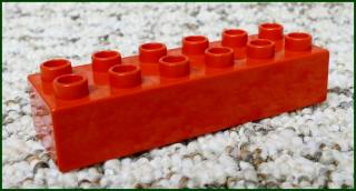 Lego® Duplo® Kostka 2x6 Červená (Lego® Duplo®)