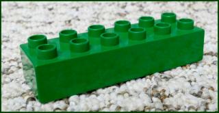 Lego® Duplo® Kostka 2x6 Tmavě Zelená (Lego® Duplo®)