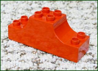Lego® Duplo® Kostka 2x6 Tvarovaná Červená (Lego® Duplo®)