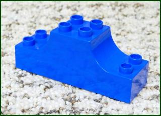 Lego® Duplo® Kostka 2x6 Tvarovaná Modrá (Lego® Duplo®)