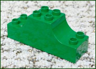 Lego® Duplo® Kostka 2x6 Tvarovaná Zelená (Lego® Duplo®)