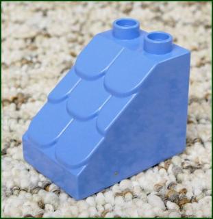 Lego® Duplo® Kostka 3x2 Stříška s Taškami Světle Modrá (Lego® Duplo®)