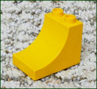 Lego® Duplo® Kostka 3x2 Stříška Zakulacená Světle Oranžová (Lego® Duplo®)