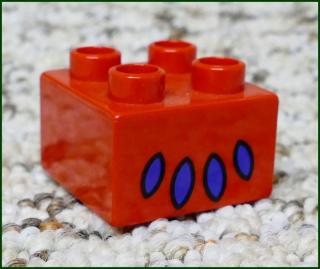 Lego® Duplo® Kostka Červená 2x2 Tlapa (Lego® Duplo®)