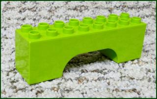 Lego® Duplo® Kostka Dlouhá Klenba Limetka 2x8 (Lego® Duplo®)