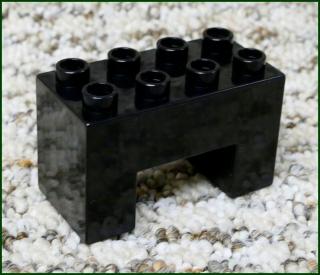 Lego® Duplo® Kostka Podstavec Mostu 2x4 Černý (Lego® Duplo®)