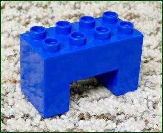 Lego® Duplo® Kostka Podstavec Mostu 2x4 Modrý (Lego® Duplo®)