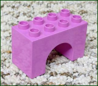 Lego® Duplo® Kostka Podstavec Mostu 2x4 Růžový (Podloubí) (Lego® Duplo®)