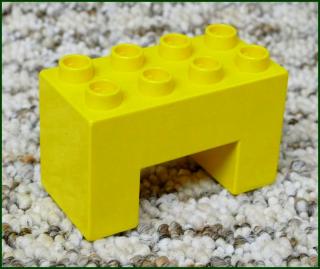 Lego® Duplo® Kostka Podstavec Mostu 2x4 Žlutý (Lego® Duplo®)