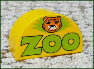 Lego® Duplo® Kostka Půlkulatá Oranžová - Zoo s Tygrem (Lego® Duplo®)