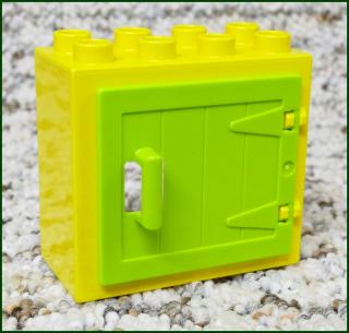 Lego® Duplo® Kostka s Dveřmi Žlutá (Limetka Dvířka) (Lego® Duplo®)