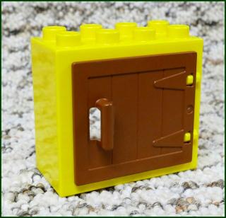 Lego® Duplo® Kostka s Hnědými Dveřmi Žlutá (Lego® Duplo®)