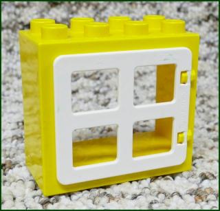 Lego® Duplo® Kostka s Oknem Žlutá - Bílá Okenice (Lego® Duplo®)