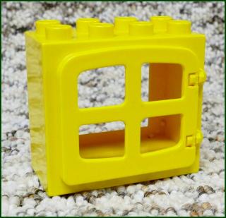 Lego® Duplo® Kostka s Oknem Žlutá - Žlutá Okenice (Lego® Duplo®)