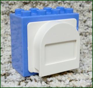 Lego® Duplo® Kostka se Schránkou Světle Modrá (Bílá Schránka) (Lego® Duplo®)