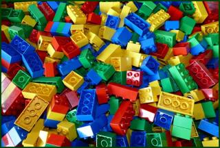 Lego® Duplo® Kostky 1 KG Standart - Leštěné Kostky!! (2 KG MAX) (Lego® Duplo®)
