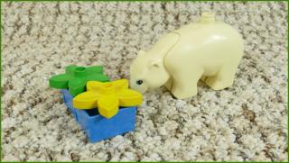 Lego Duplo lední medvěd - nedrží hlava