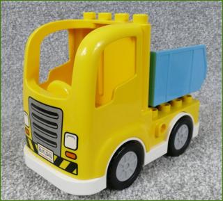 Lego® Duplo® Nákladní Auto Žluté - Tyrkysová Vyklápěcí Korba - Podvozek Setrvačník (Lego® Duplo®)