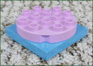 Lego® Duplo® Otočná Část Velká Tyrkysová-Růžová (Lego® Duplo®)