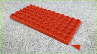 Lego Duplo podložka 6x12 - 1 prasklinka