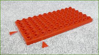 Lego Duplo podložka 6x12 - 1 prasklinka a vada