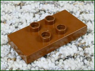 Lego® Duplo® Podložka/Destička 2x4 (4 Piny) Hnědá (Lego® Duplo®)