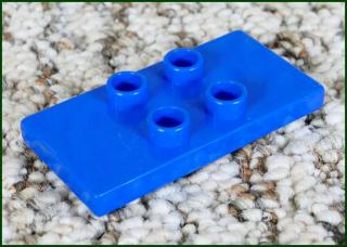 Lego® Duplo® Podložka/Destička 2x4 (4 Piny) Nízká Modrá (Lego® Duplo®)