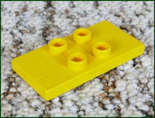 Lego® Duplo® Podložka/Destička 2x4 (4 Piny) Nízká Žlutá (Lego® Duplo®)
