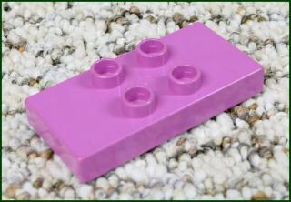 Lego® Duplo® Podložka/Destička 2x4 (4 Piny) Růžová (Lego® Duplo®)