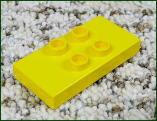 Lego® Duplo® Podložka/Destička 2x4 (4 Piny) Žlutá (Lego® Duplo®)